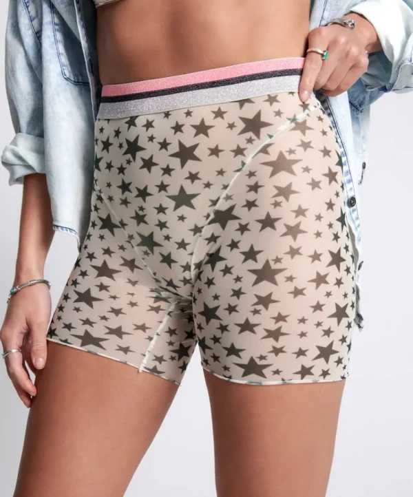 ONE TEASPOON Iggie Star Bike Shorts | Women Bottoms