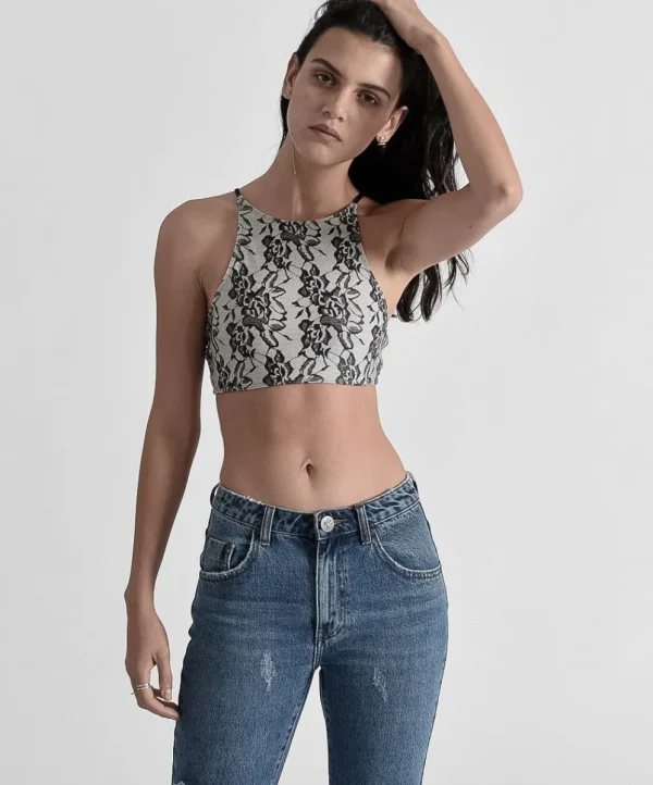 ONE TEASPOON Ivory Lover Bobby Crop | Women Tops