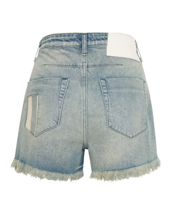 ONE TEASPOON Jailbird Le Wolves Mid Waist Denim Shorts | Women Denim Shorts