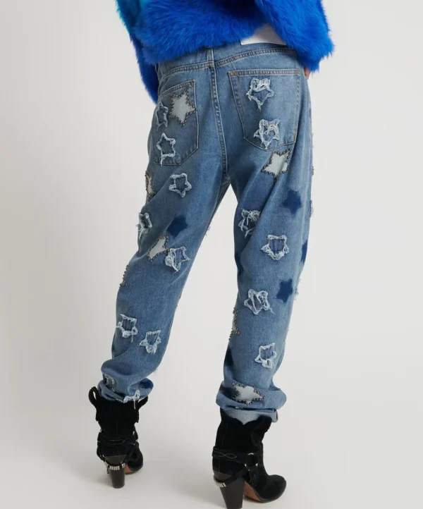 ONE TEASPOON Johnny Blue Star Saints Boyfriend Jeans | Women Denim Jeans