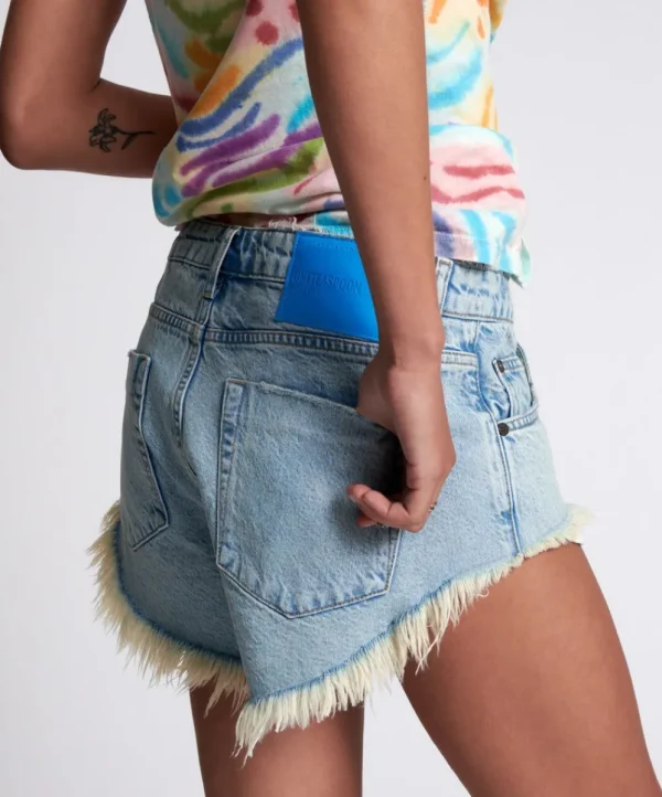 ONE TEASPOON Kansas Acid Rollers Denim Shorts | Women Denim Shorts