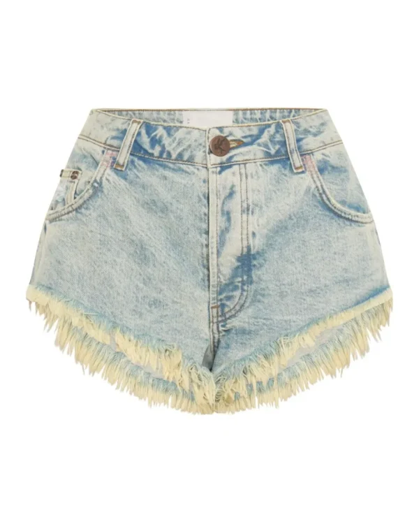 ONE TEASPOON Kansas Acid Rollers Denim Shorts | Women Denim Shorts