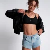 ONE TEASPOON Kansas Acid The One Fitted Cheeky Denim Shorts | Women Denim Shorts