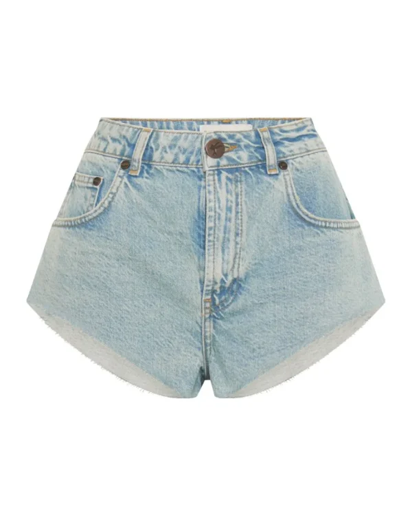 ONE TEASPOON Kansas Acid The One Fitted Cheeky Denim Shorts | Women Denim Shorts