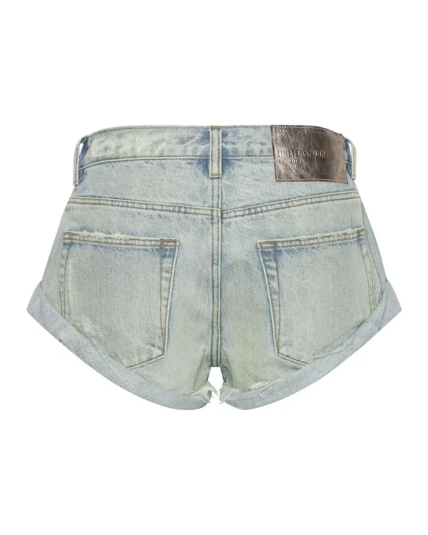ONE TEASPOON Kansas Blue Bandit Low Waist Denim Shorts | Women Denim Shorts