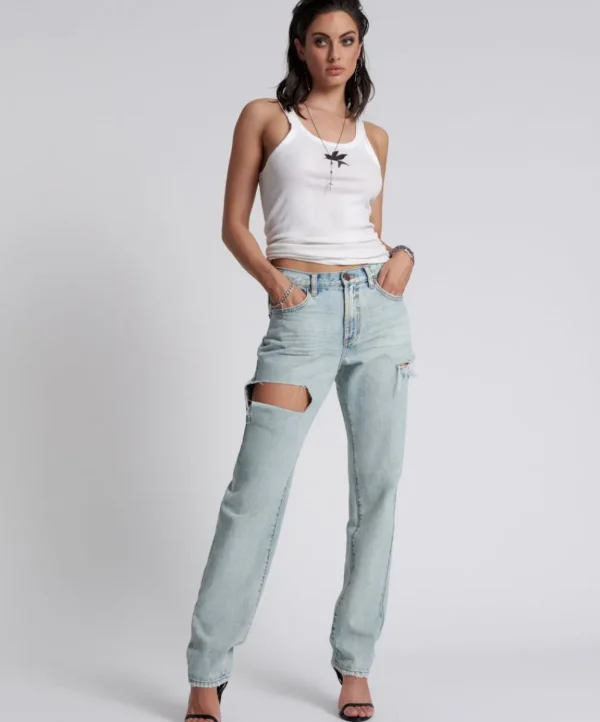 ONE TEASPOON Kansas Blue 1982S High Waist Balloon Jeans | Women Denim Jeans