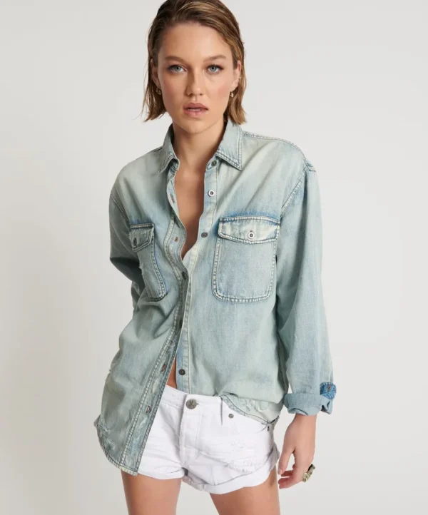 ONE TEASPOON Kansas Everyday Denim Shirt | Women Shirts