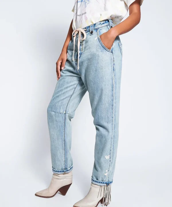 ONE TEASPOON Kansas Safari Jeans Mid Waist Relaxed Jeans | Women Denim Jeans