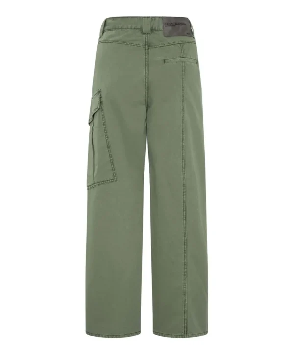 ONE TEASPOON Khaki New Fiction Wide Leg Cargo Jeans | Women Denim Jeans