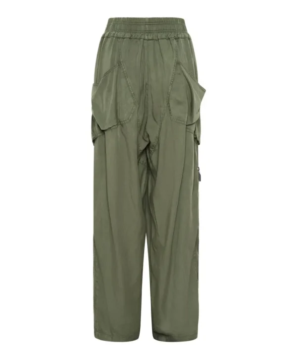 ONE TEASPOON Khaki Tencel Parachute Pants | Women Bottoms