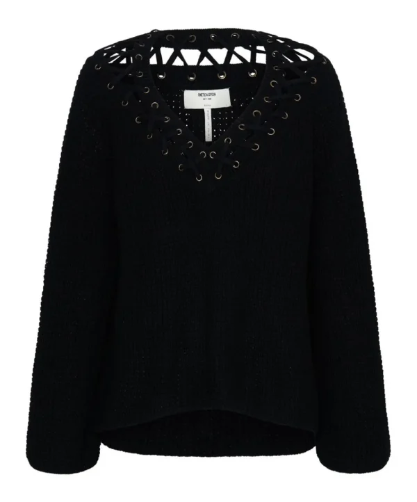 ONE TEASPOON Laced Up Knit Sweater | Women Knitwear