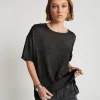 ONE TEASPOON Leopard Jacquard Satin Tee | Women Tops