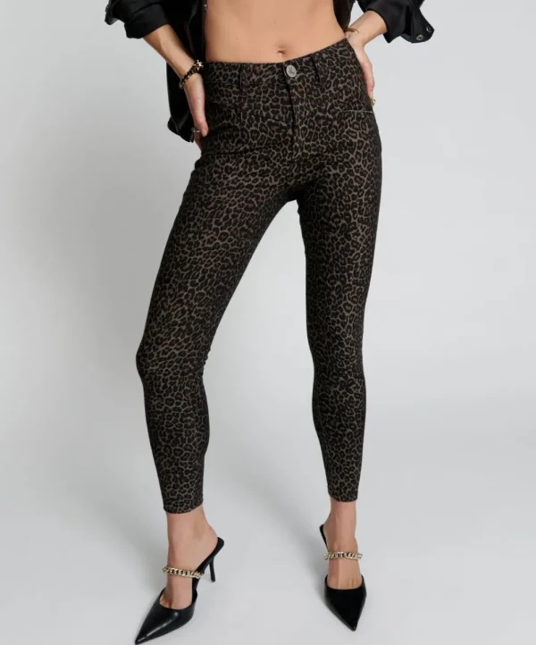 ONE TEASPOON Leopard Preachers High Waist Skinny Jeans | Women Denim Jeans