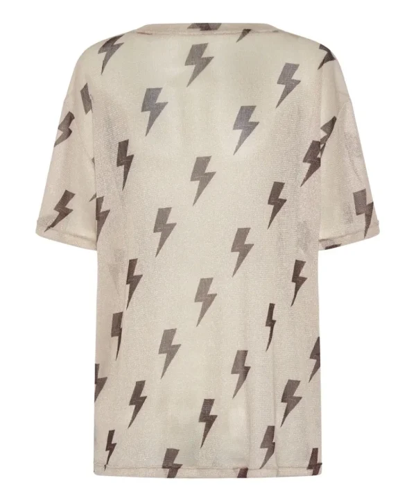 ONE TEASPOON Lightning Strikes Mesh Tee Shirt | Women Tees & Tanks