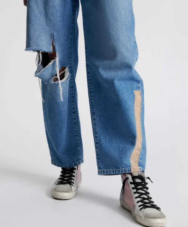 ONE TEASPOON Linear Blue Smiths Trouser Jeans | Women Denim Jeans