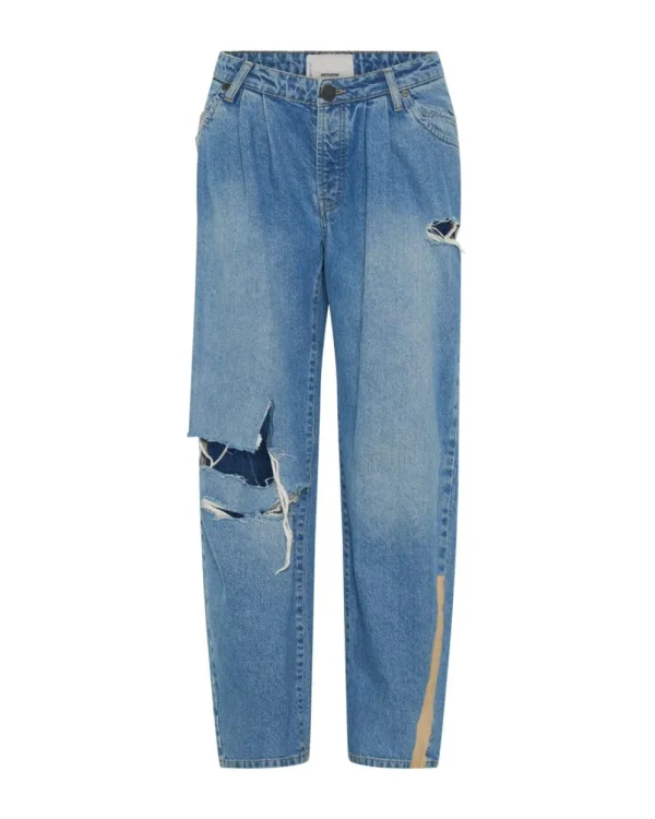 ONE TEASPOON Linear Blue Smiths Trouser Jeans | Women Denim Jeans