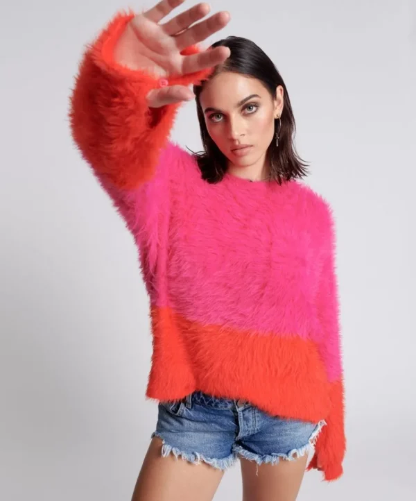 ONE TEASPOON Lost Signal Colour Block Sweater | Women Knitwear