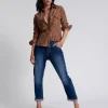 ONE TEASPOON Luxe Power Blue Bandit Relaxed Jeans | Women Denim Jeans