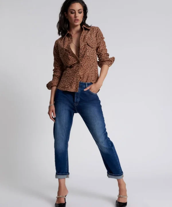 ONE TEASPOON Luxe Power Blue Bandit Relaxed Jeans | Women Denim Jeans