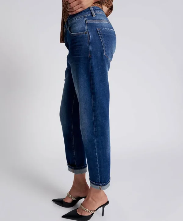 ONE TEASPOON Luxe Power Blue Bandit Relaxed Jeans | Women Denim Jeans