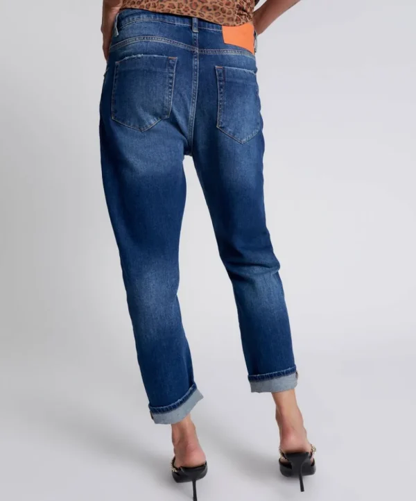 ONE TEASPOON Luxe Power Blue Bandit Relaxed Jeans | Women Denim Jeans