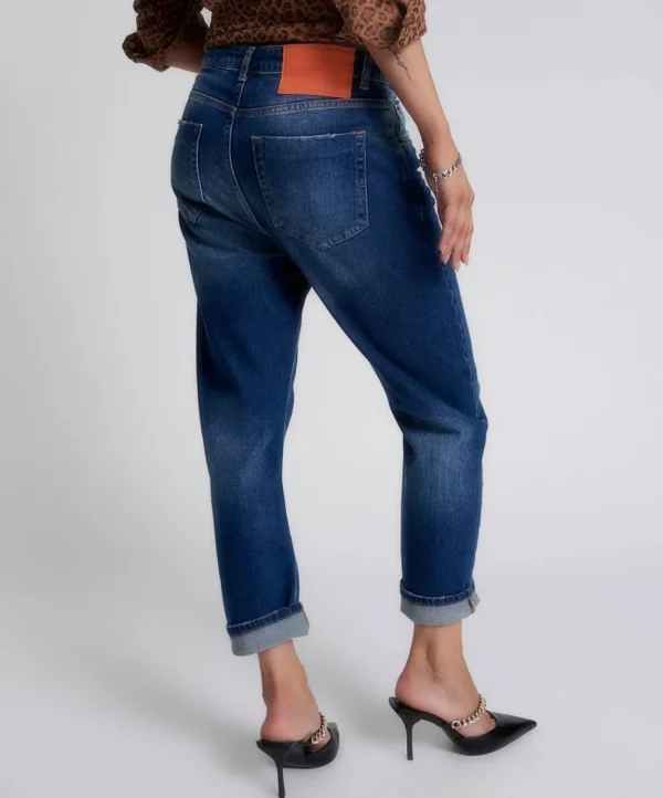 ONE TEASPOON Luxe Power Blue Bandit Relaxed Jeans | Women Denim Jeans