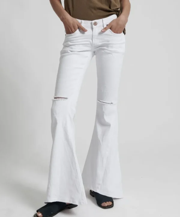 ONE TEASPOON Luxe White Marines | Women Denim Jeans