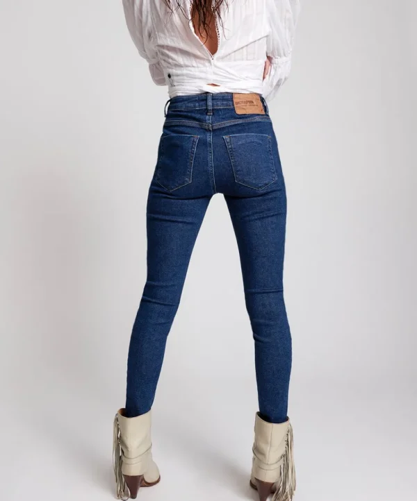 ONE TEASPOON Manhattan Blue Super High Waist Freebrids 11 | Women Denim Jeans