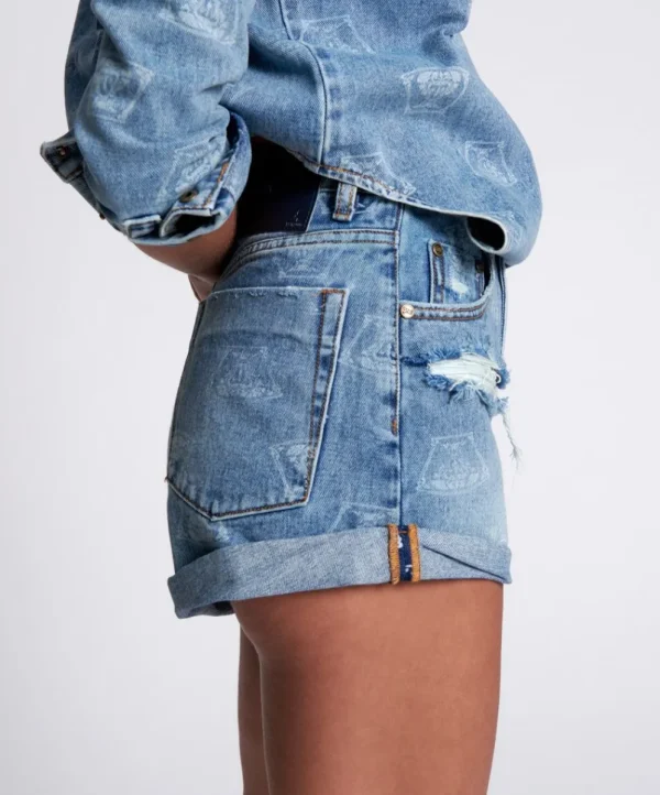 ONE TEASPOON Medusa Bandits High Waist Denim Shorts | Women Denim Shorts