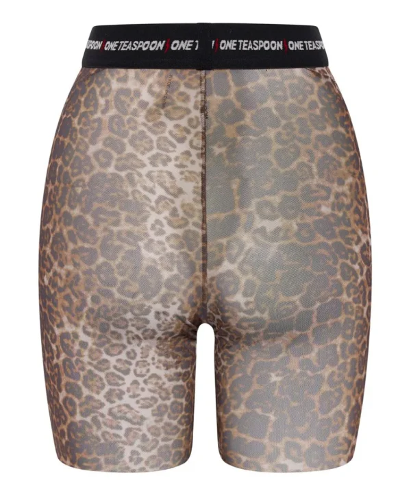 ONE TEASPOON Mesh Animal Bike Shorts | Women Bottoms