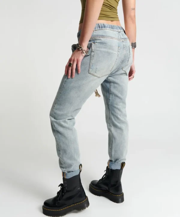 ONE TEASPOON Montana Shabbies Drawstring Boyfriend Jeans | Women Denim Jeans