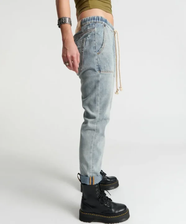 ONE TEASPOON Montana Shabbies Drawstring Boyfriend Jeans | Women Denim Jeans