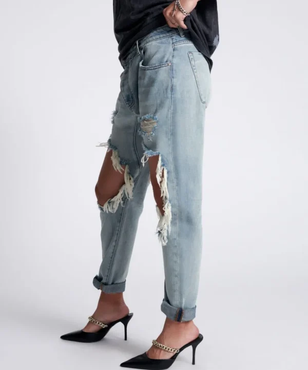 ONE TEASPOON Montanna Super Trashed Saints Boyfriend Jeans | Women Denim Jeans