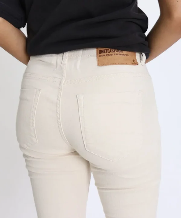 ONE TEASPOON Nashville Cream Freebirds Ii High Waist Skinny Jeans | Women Denim Jeans