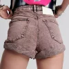 ONE TEASPOON Night Haze Bandits High Waist Denim Shorts | Women Denim Shorts