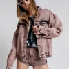 ONE TEASPOON Night Haze Oversized Denim Trucker Jacket | Women Jackets