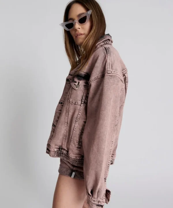 ONE TEASPOON Night Haze Oversized Denim Trucker Jacket | Women Jackets