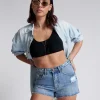 ONE TEASPOON Ocean Bonitas High Waist Denim Shorts | Women Denim Shorts