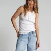 ONE TEASPOON Ocean Jackson Mid Waist Wide Leg Shorts | Women Denim Shorts