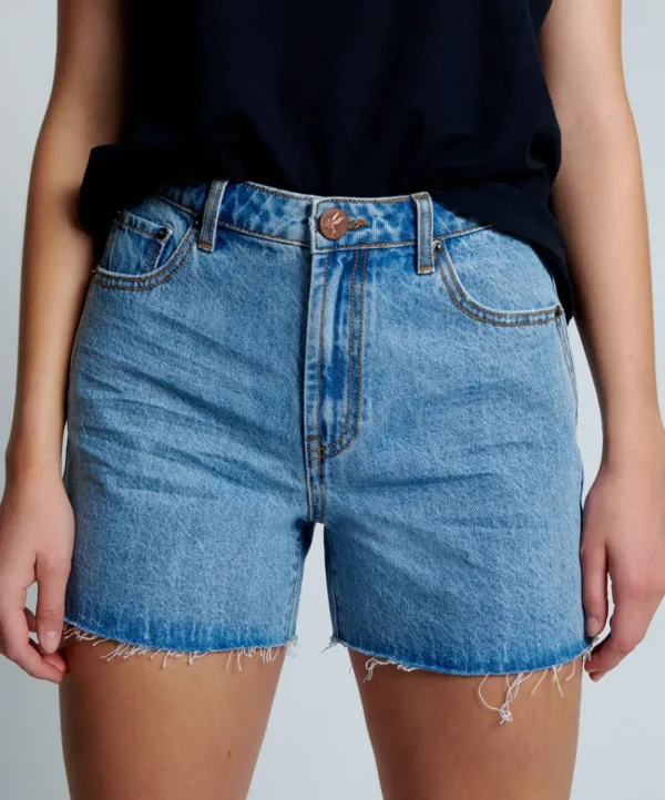 ONE TEASPOON Ocean Legend Mom Fit Shorts | Women Denim Shorts