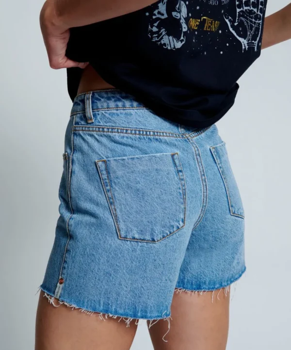 ONE TEASPOON Ocean Legend Mom Fit Shorts | Women Denim Shorts