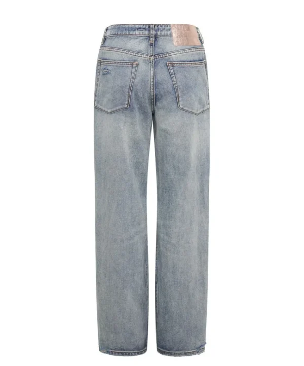 ONE TEASPOON Old Blue Jackson Mid Waist Wide Leg Jeans | Women Denim Jeans