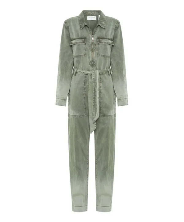 ONE TEASPOON Old Khaki Claudia Overalls | Women Denim Jumpsuits