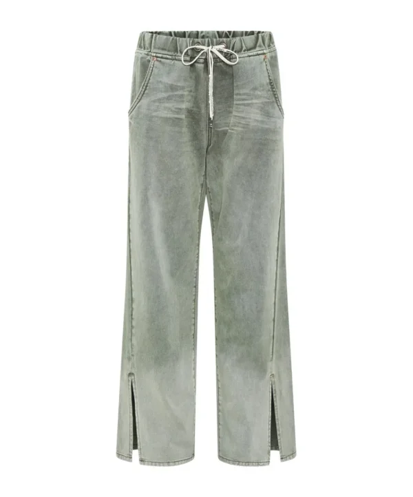 ONE TEASPOON Old Khaki Roadhouse Wide Leg Drawstring Jeans | Women Denim Jeans