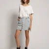 ONE TEASPOON Old West Viper High Waist Button Through Mini Skirt | Women Denim Skirts