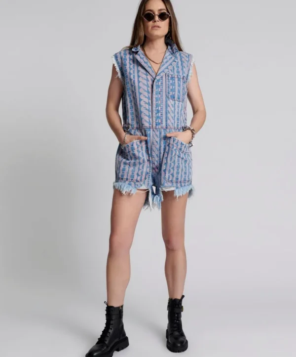 ONE TEASPOON On Repeat Palisades Overall | Women Denim Jumpsuits