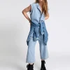 ONE TEASPOON On Repeat Safari Camp Overalls | Women Denim Jumpsuits