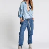 ONE TEASPOON On Repeat Shabbies Drawstring Boyfriend Jeans | Women Denim Jeans