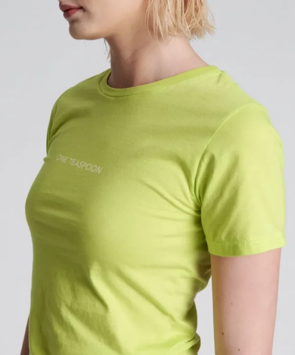 ONE TEASPOON Organic Fitted Logo Tee | Women Organic Tees