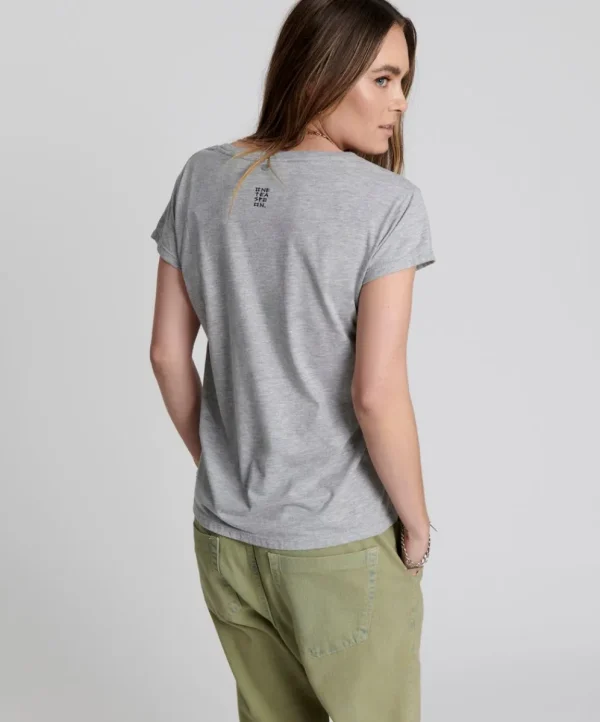 ONE TEASPOON Scoop Neck Basic Tee | Women Basic Tees